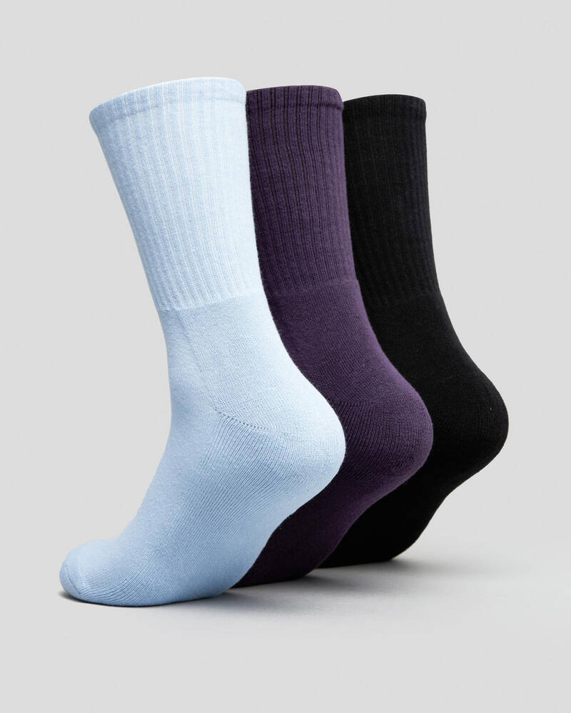 Stussy Grid Graffiti Socks 3 Pack for Mens