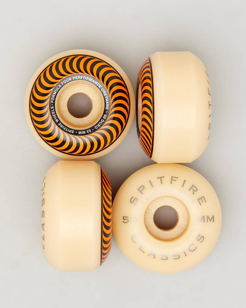Spitfire F4 99D Classic Swirl 53mm Skateboard Wheels for Unisex