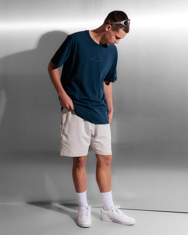 Champion Tonal Script Fleece Shorts for Mens