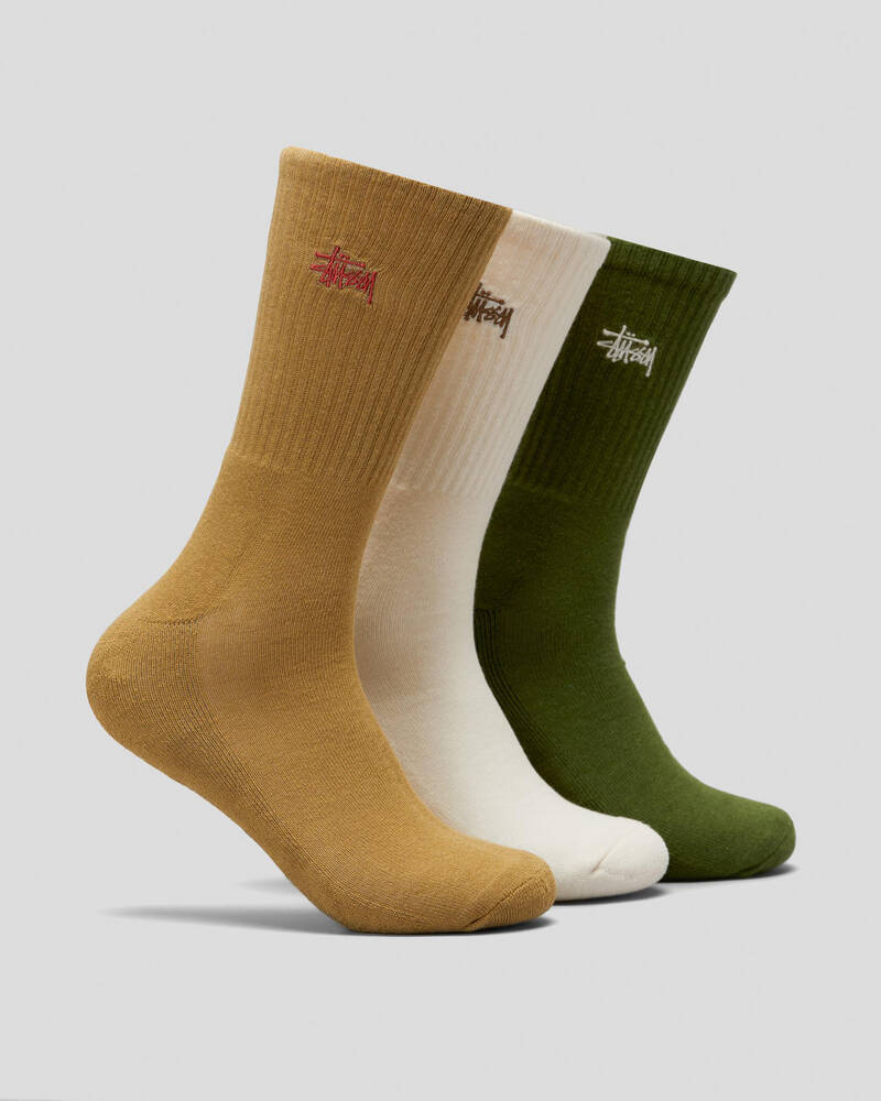 Stussy Graffiti Socks 3 Pack for Mens