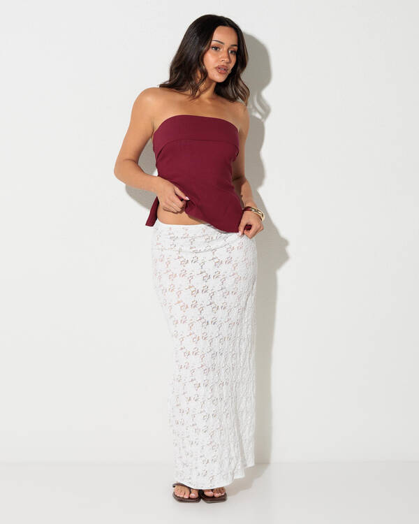 Mooloola Meli French Lace Maxi Skirt for Womens