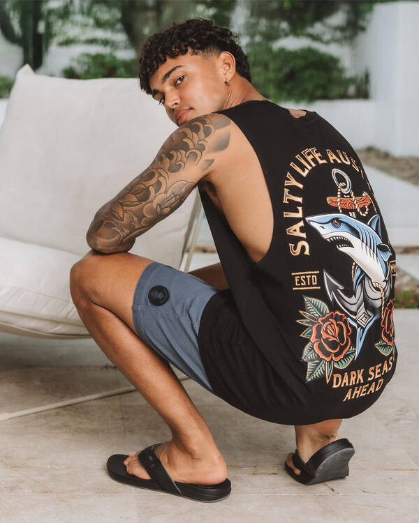 Salty Life Tide Hunter Muscle Tank for Mens