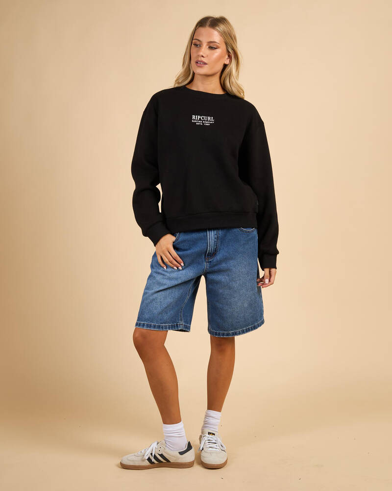 Rip Curl Surf Staple Crewneck Sweatshirt for Womens