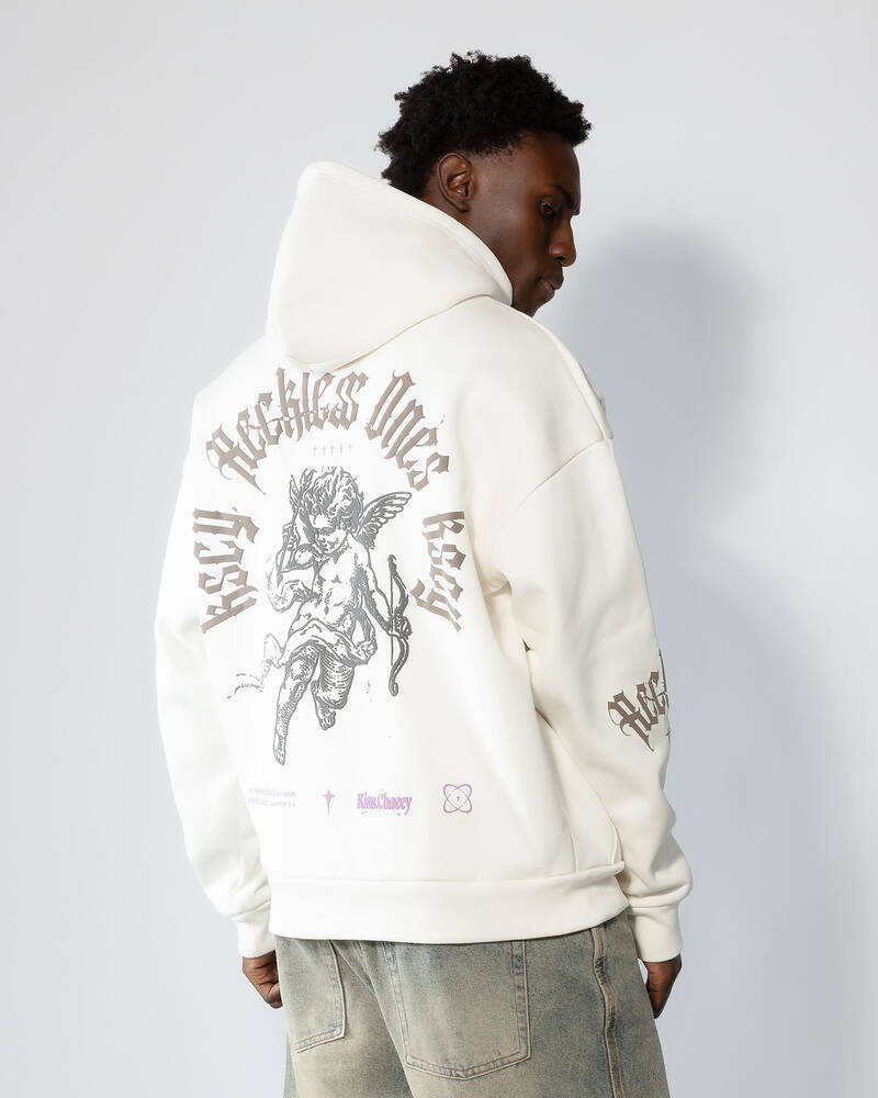Kiss Chacey Shield Heavy Oversized Hoodie for Mens