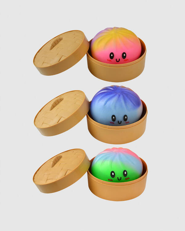 Get It Now Rainbow Dumpling Squishy Fidget Toy for Unisex