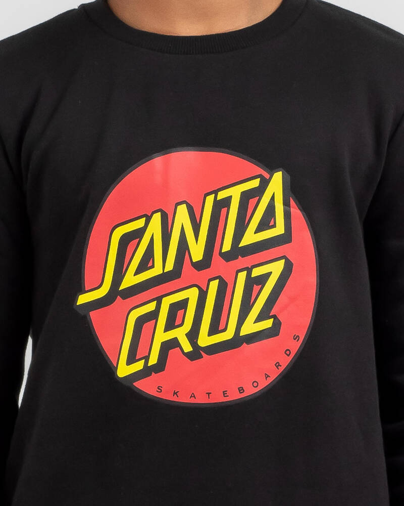 Santa Cruz Boys' Classic Dot Crew Chest Sweatshirt for Mens