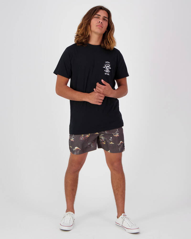 Rip Curl Search Logo Short Sleeve UV Tee for Mens image number null