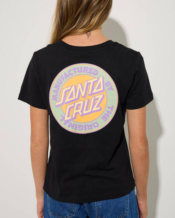 Santa Cruz MFG Retro Dot Reversible Chest T-Shirt for Womens
