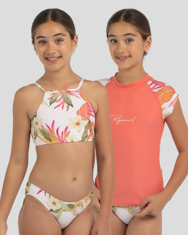 Rip Curl Girls' Leilani Rash Vest Set for Womens