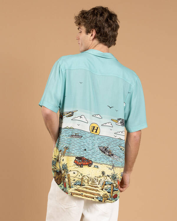 The Mad Hueys Oz Straya Short Sleeve Shirt for Mens