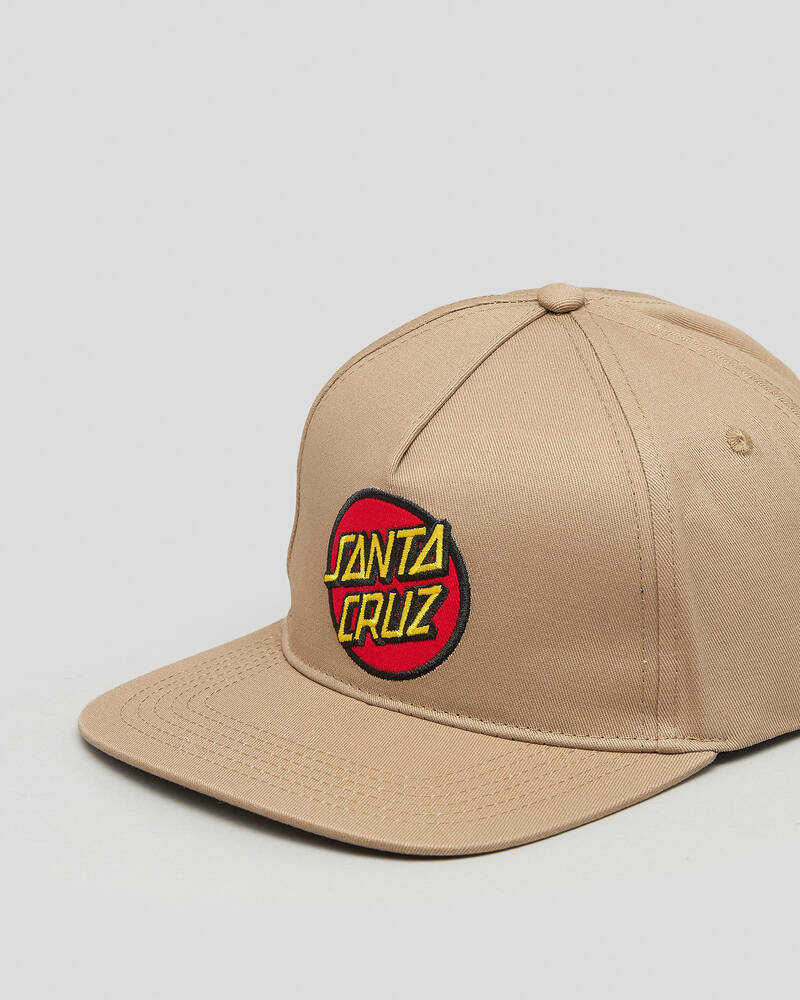 Santa Cruz Classic Dot Patch Snapback Cap for Mens