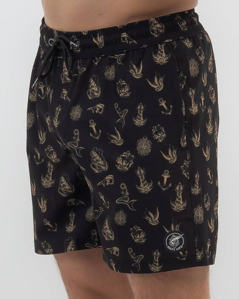 Salty Life Nautical Mully Shorts for Mens