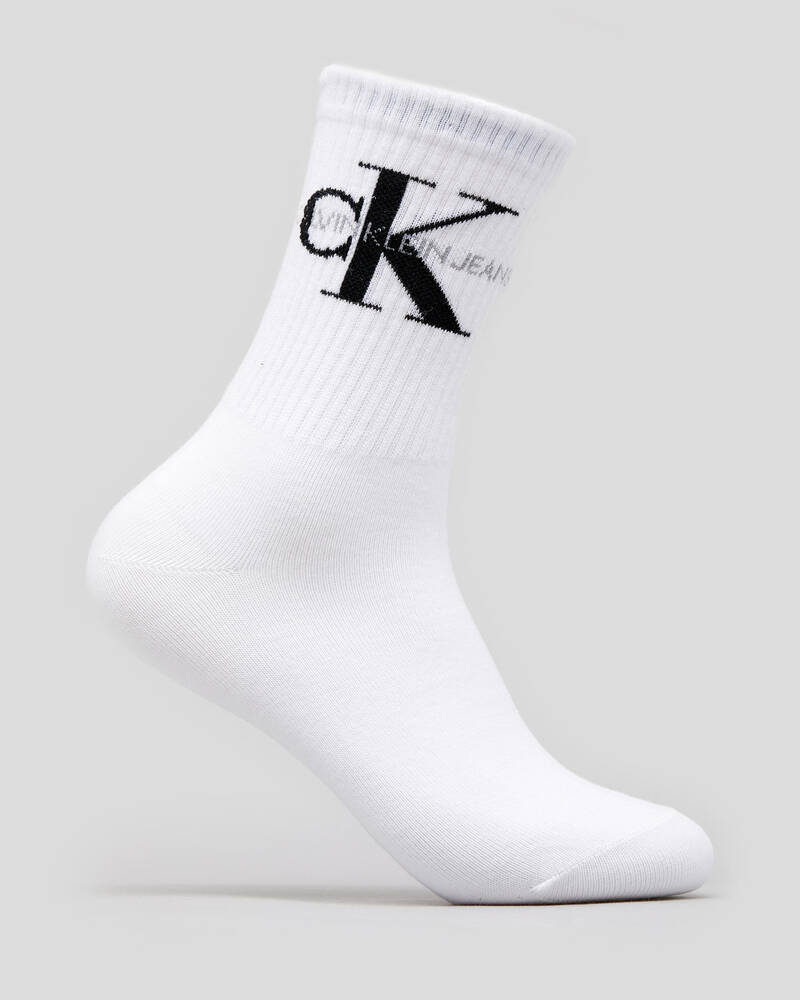 Calvin Klein Womens Casual Monogram Socks for Womens