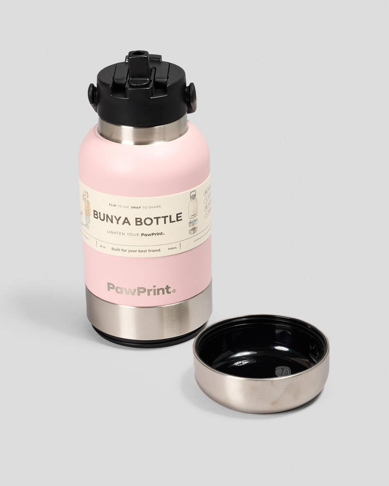 Paw Print Bunya 32Oz Drink Bottle & Pet Bowl for Unisex