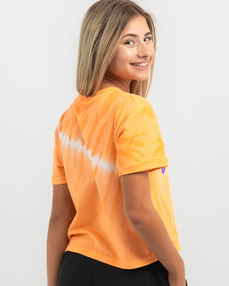 Santa Cruz Girls' Scattered Strip Front T-Shirt for Womens