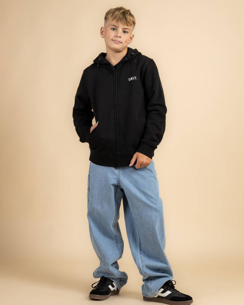 Unit Boys' Stack Zip Thru Hoodie for Mens