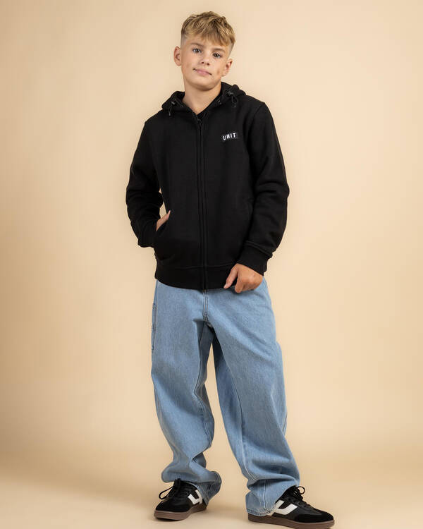 Unit Boys' Stack Zip Thru Hoodie for Mens