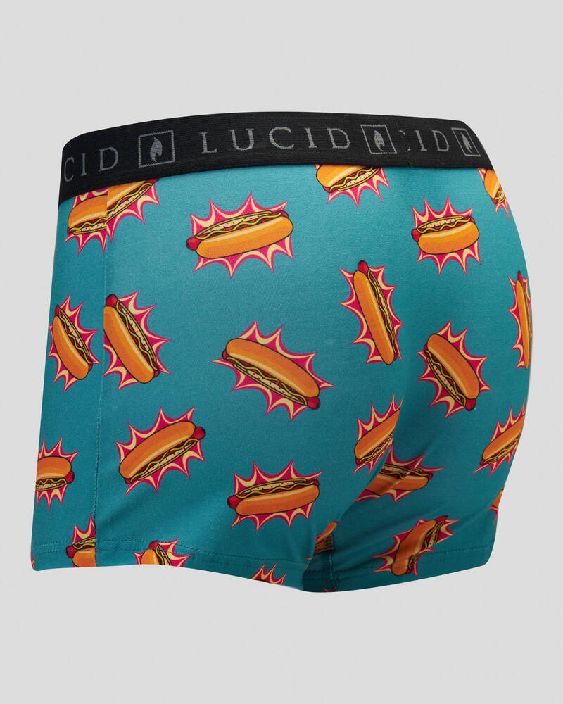 Lucid Hot Dog Fitted Boxers for Mens