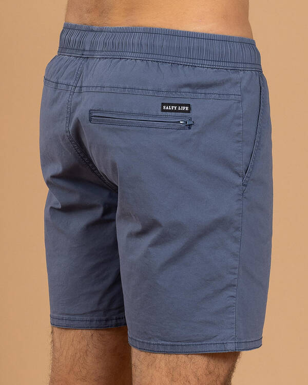 Salty Life Glint Elastic Waist Shorts for Mens