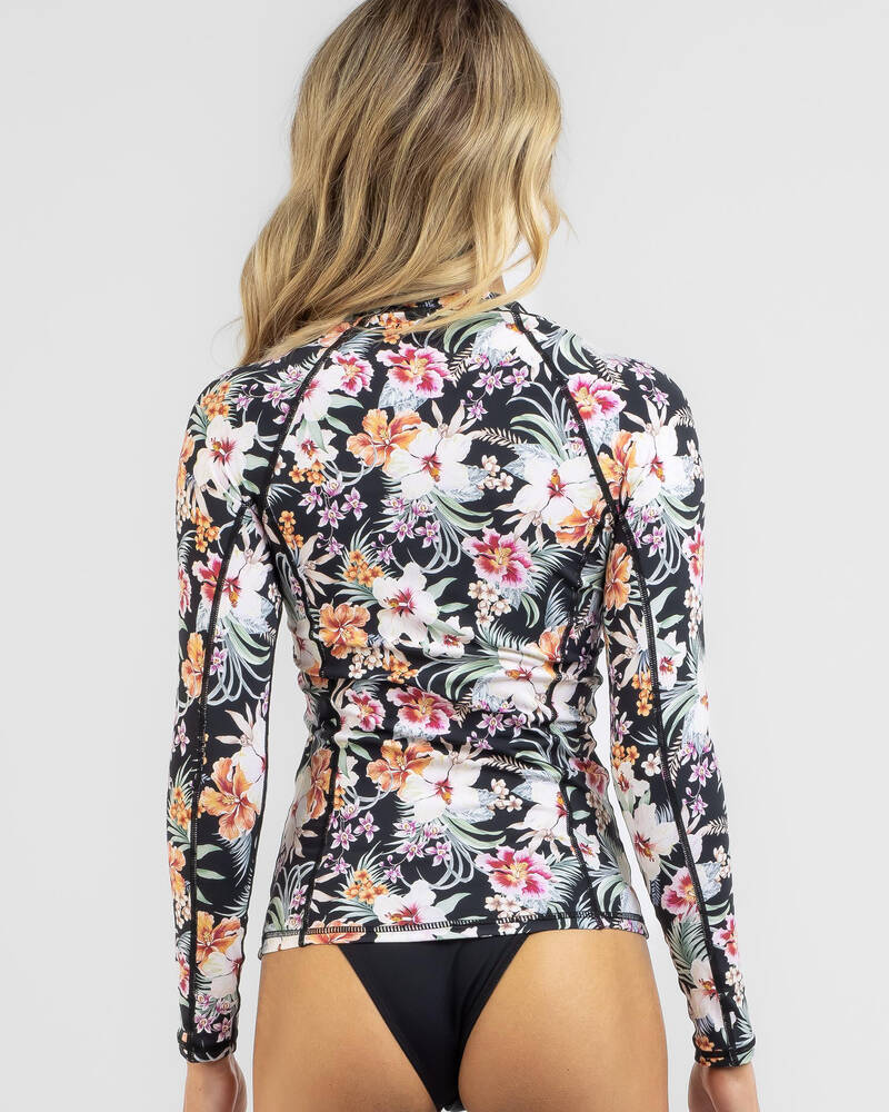 Topanga Aloha Long Sleeve Rash Vest for Womens