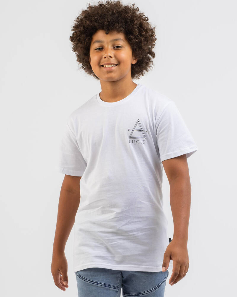 Lucid Boys' Geomet Dimension T-Shirt for Mens