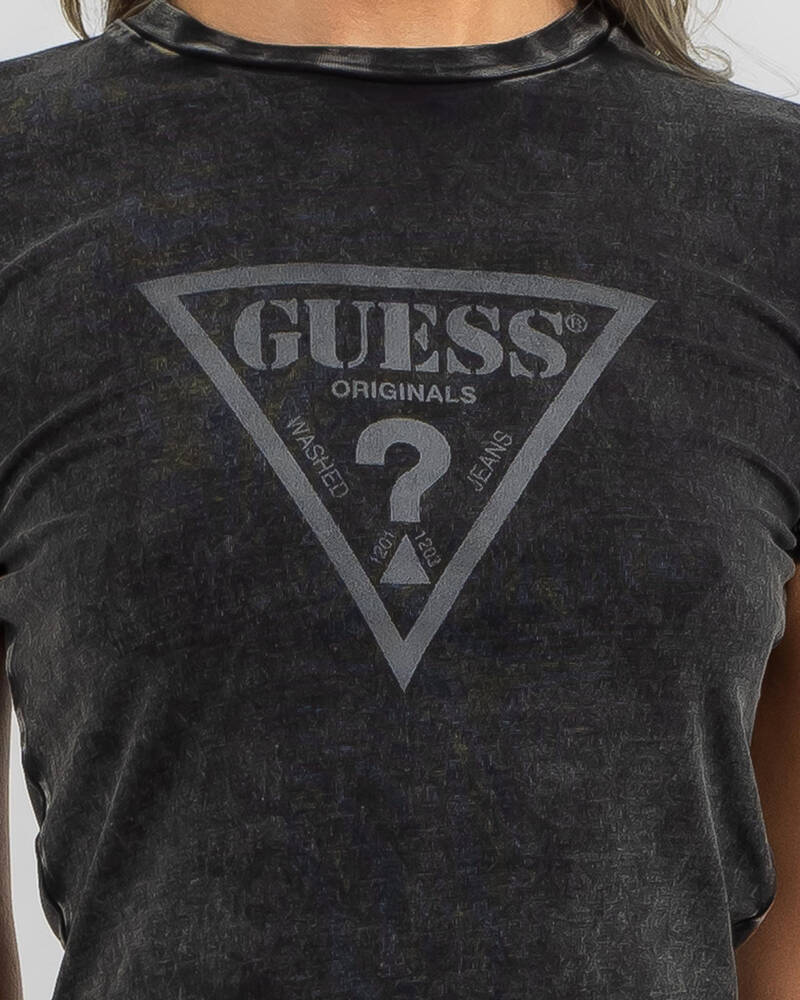 GUESS Vintage Triangle Baby Tee for Womens