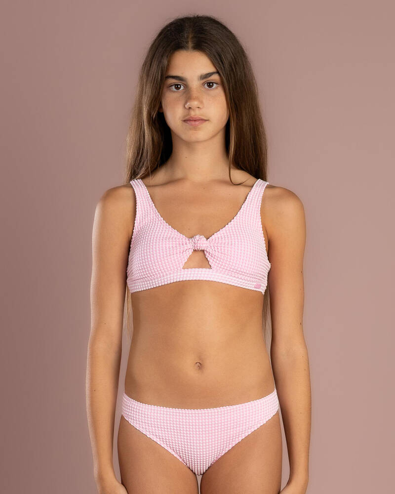 Roxy Girls' Daisy Check Bralette Bikini Set for Womens