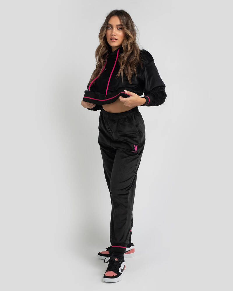 Playboy Velour Mini Bunny Track Pants for Womens