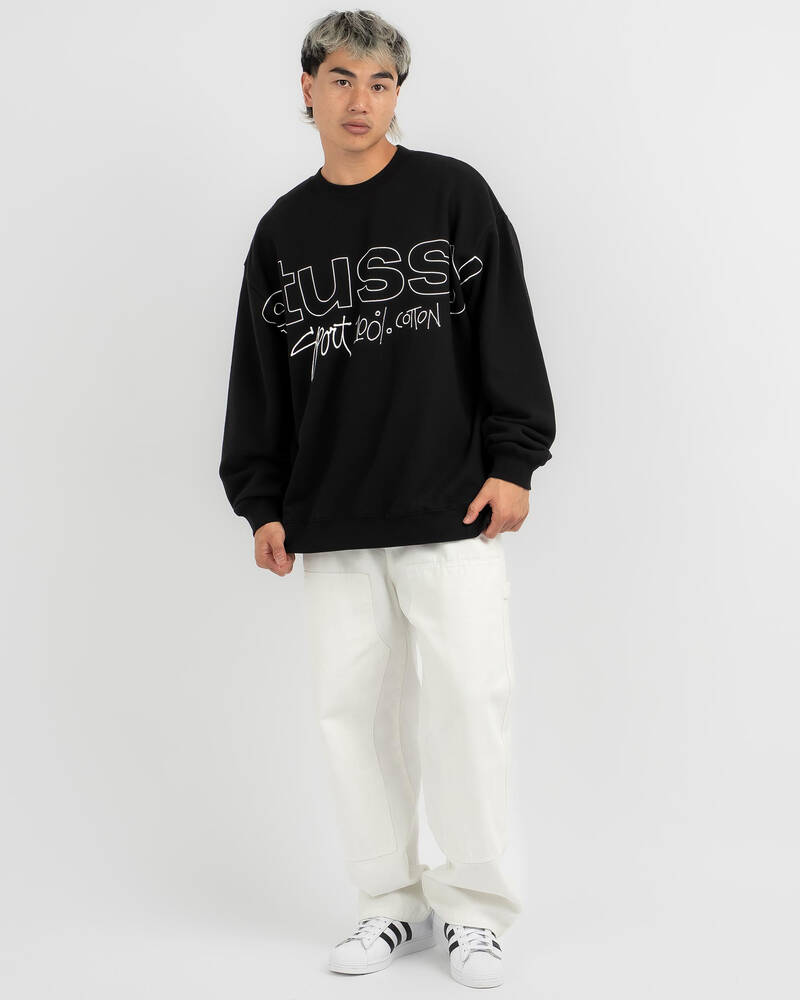 Stussy Sport 100 Fleece Crew Sweatshirt for Mens
