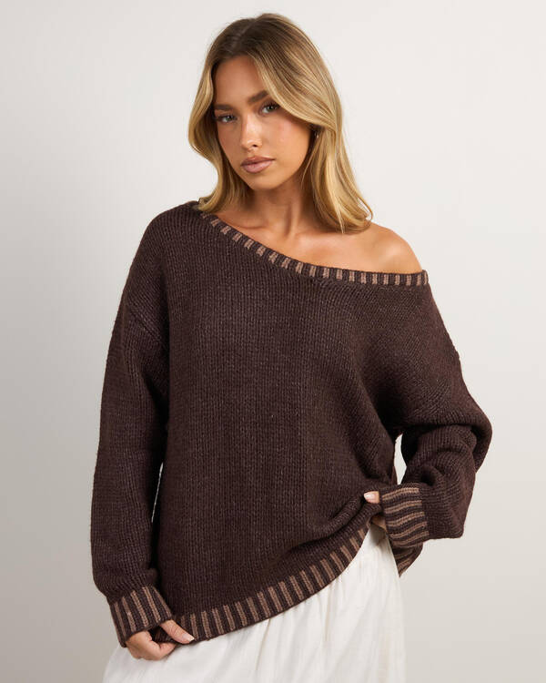 Tidal Off Shoulder Knit Jumper