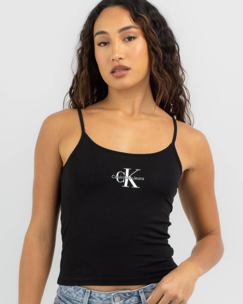 Calvin Klein Monologo Strappy Tank Top for Womens