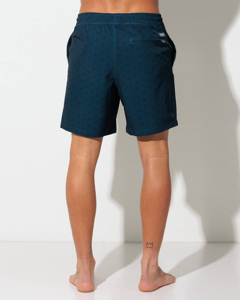 Jacks Kaleidoscope Elastic Waist Board Shorts for Mens