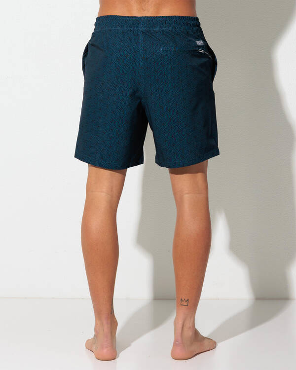 Jacks Kaleidoscope Elastic Waist Board Shorts for Mens