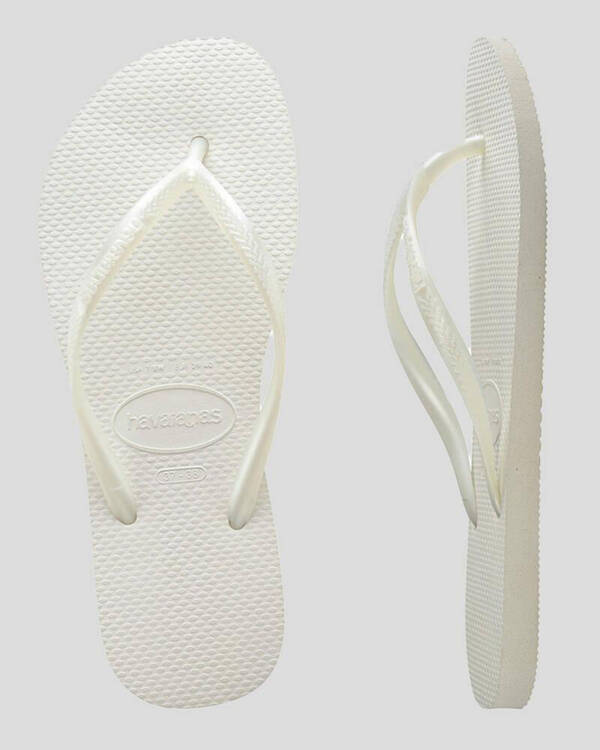 Slim Metallic Thongs