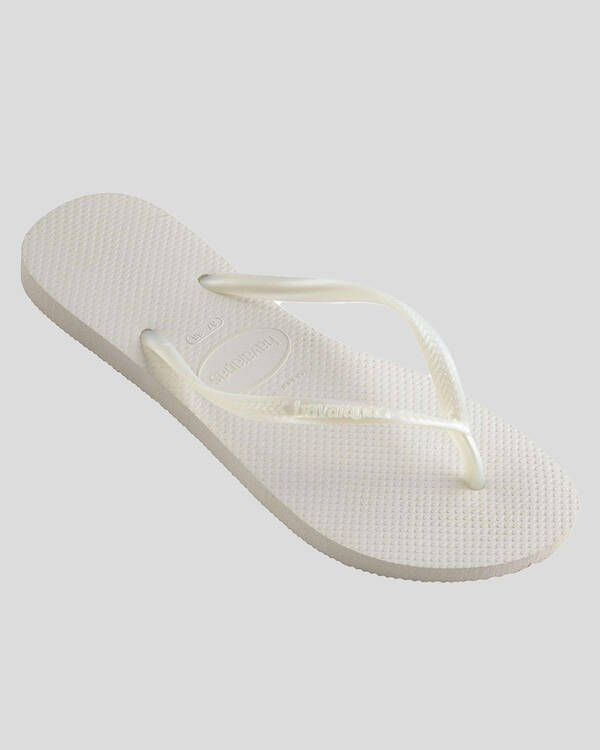 Slim Metallic Thongs