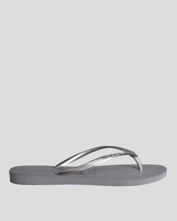 Slim Metallic Thongs