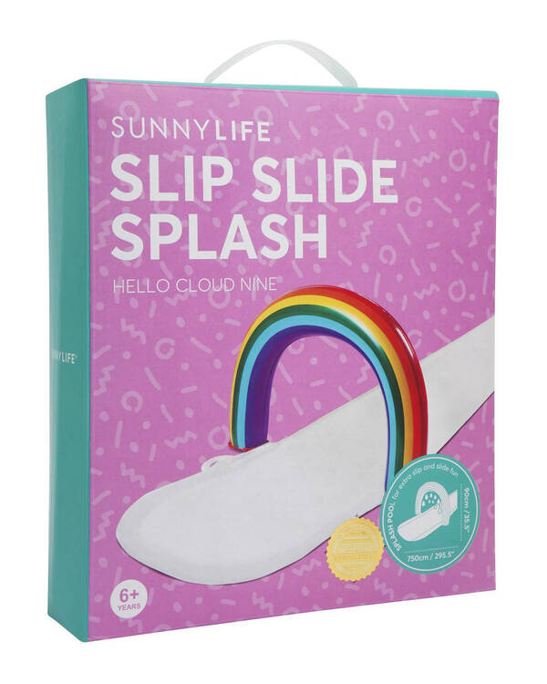 Inflatable Rainbow Slip & Slide