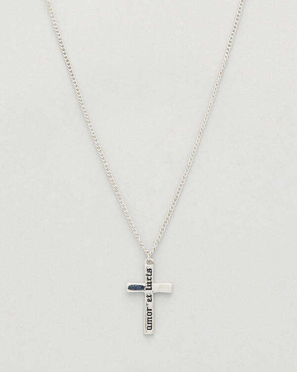 Silver Cross Chain Necklace