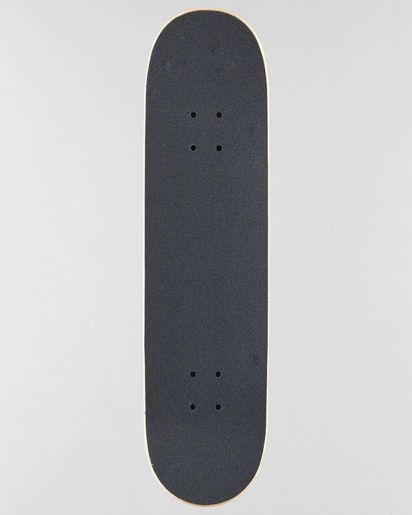 Hatched Red Silver Complete Skateboard