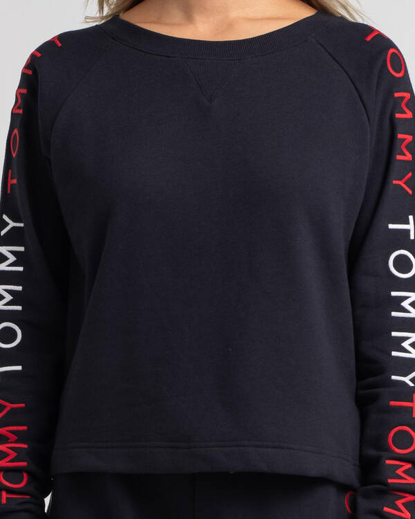 Tommy Fleece Track Sweatshirt