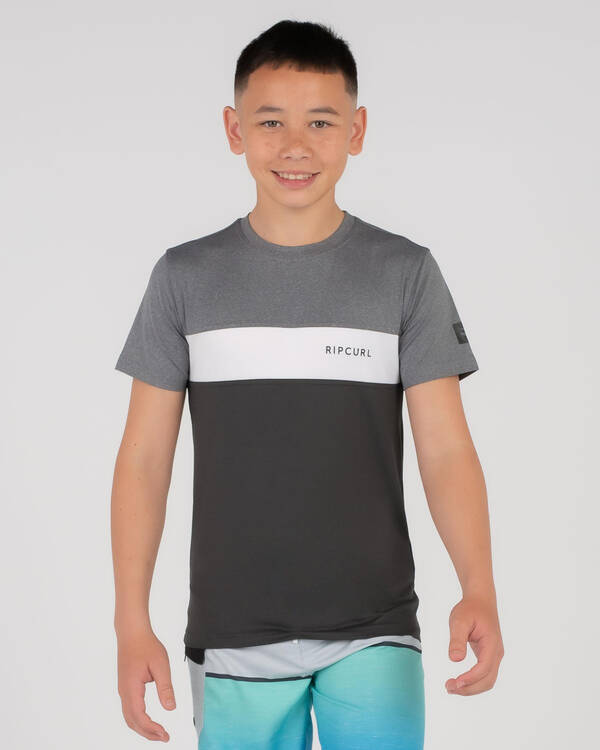Underline Panel Short Sleeve Rash Vest