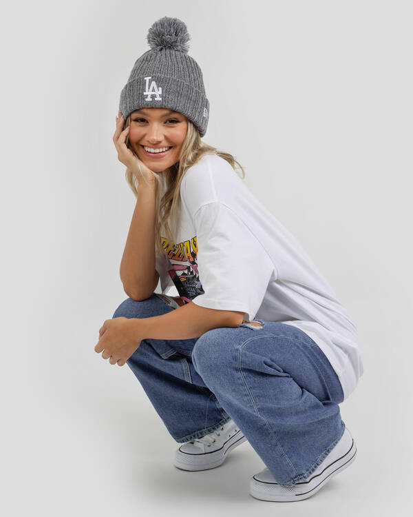 LA Dodgers Pom Knit Beanie