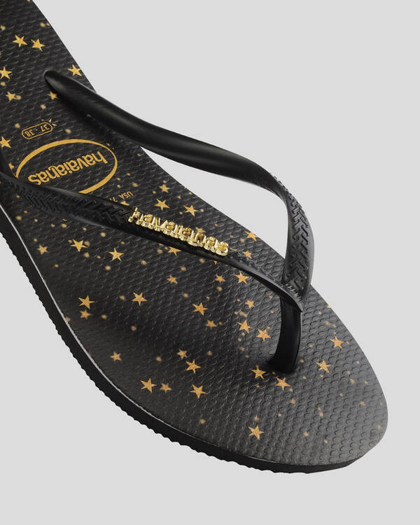 Slim Metal Logo Thongs