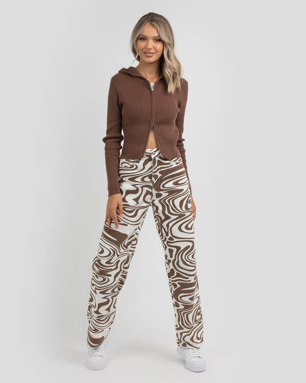 Double Zip Hoodie Knit