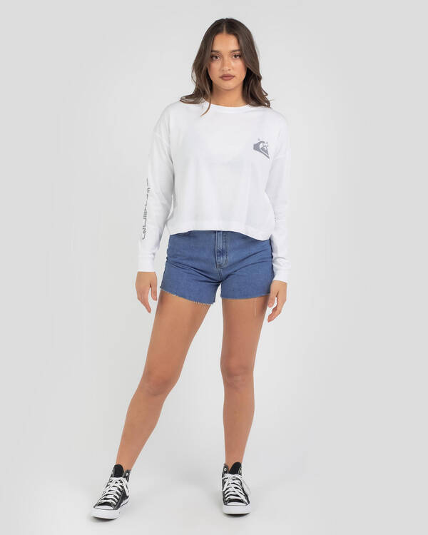 Oversized Crop Long Sleeve T-Shirt