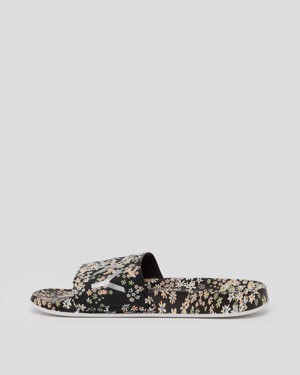 Roxy Slippy Printed Slide Sandals