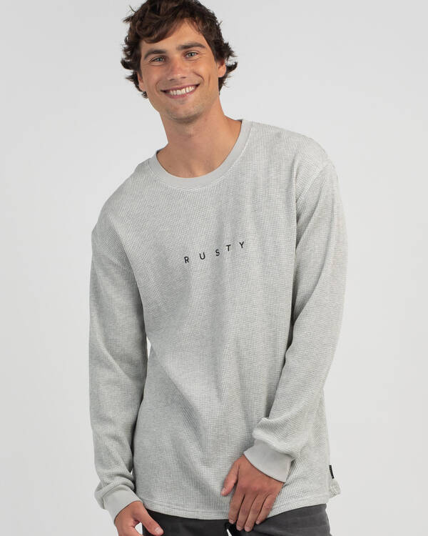 Short Cut Waffle Long Sleeve T-Shirt
