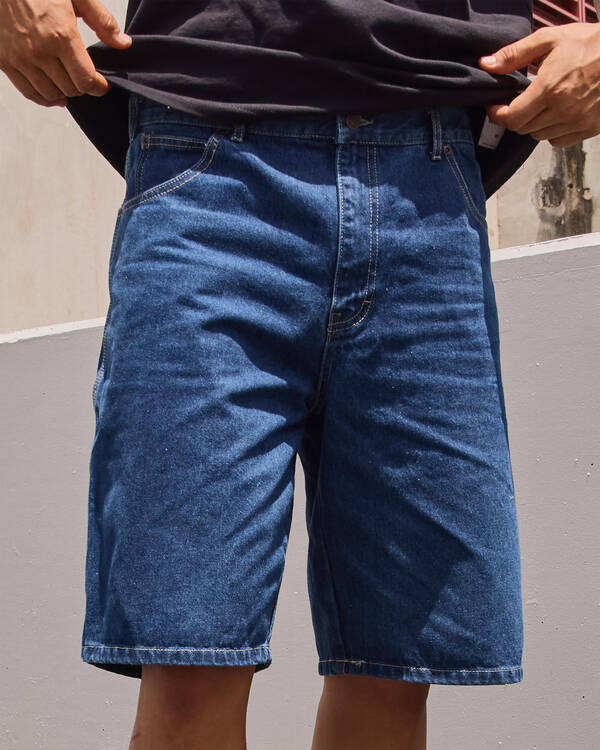 Relaxed Fit Carpenter Denim Shorts