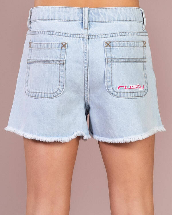 Penny Kick Flare Denim Shorts