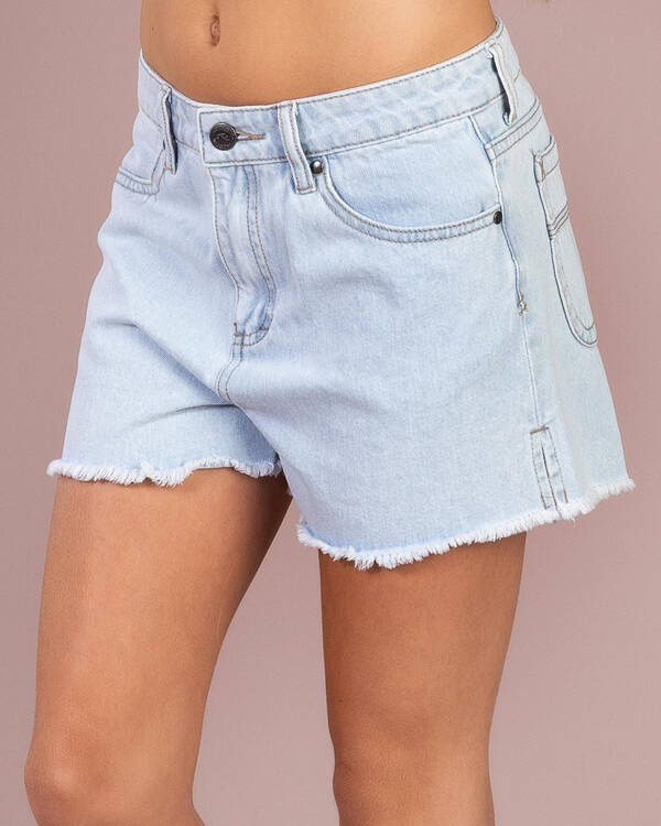 Penny Kick Flare Denim Shorts
